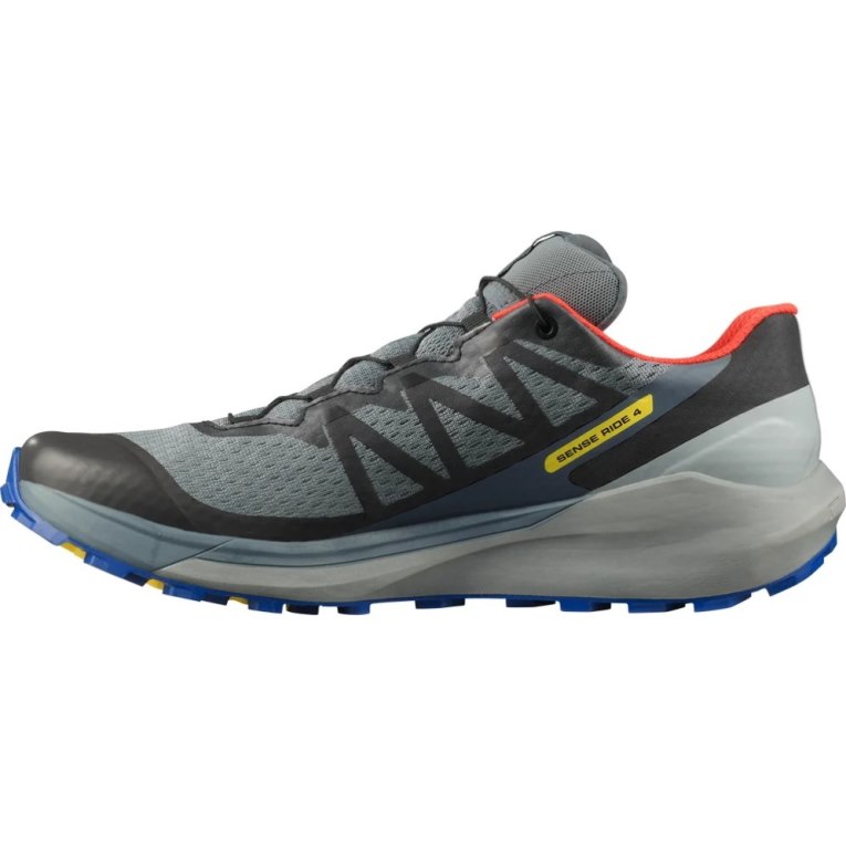 Grey Salomon Sense Ride 4 GTX Invisible Fit Men's Trail Running Shoes | IE LB5724